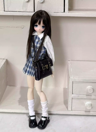 BJD Clothes Bag Academy Style Preppy Bag for Azone 1/6 OB24 Blythe Size Ball-jointed Doll