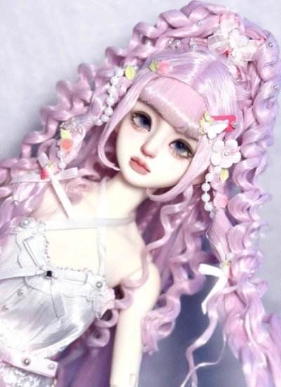 You Ni BJD Purple Wig Long Style Hair for 1/3 1/4 1/6 Ball-jointed Doll