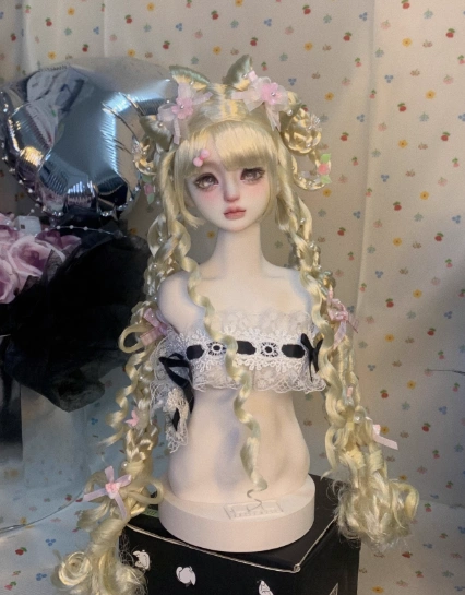 You Ni BJD Golden Wig Long Style Hair for 1/3 1/4 1/6 Ball-jointed Doll