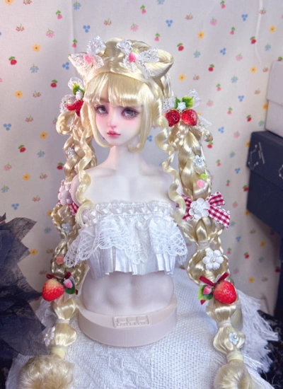 You Ni BJD Golden Wig Long Style Hair for 1/3 1/4 1/6 Ball-jointed Doll