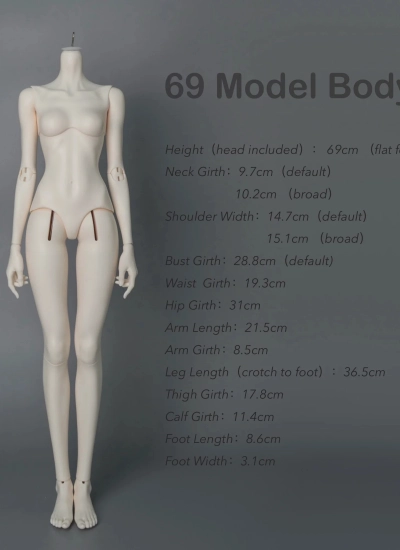 BJD Body 69cm Model Body Ball-jointed doll