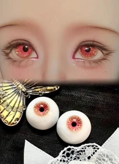 BJD Resin Eyes Red Golden 12mm 14mm 16mm Eyeballs for Ball-jointed Doll