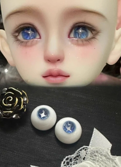 ドール用アイ 樹脂 レジン【蓝海星】ブルー 12mm/14mm/16mm BJD