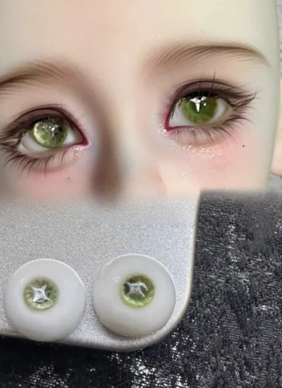 BJD Resin Eyes Green Star 12mm 14mm 16mm Eyeballs for Ball-jointed Doll
