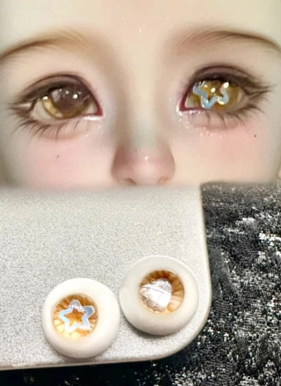 ドール用アイ 樹脂 レジン【 異瞳】ブラウン 異なるアイ 12mm/14mm/16mm BJD
