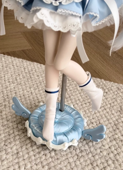 ドール用スタンド【天使翼】流麗なシルク サテン リボン 1/6 1/4 YOSD/MSD/MDD/peko/azone/ob22/ob24サイズ人形用 BJD