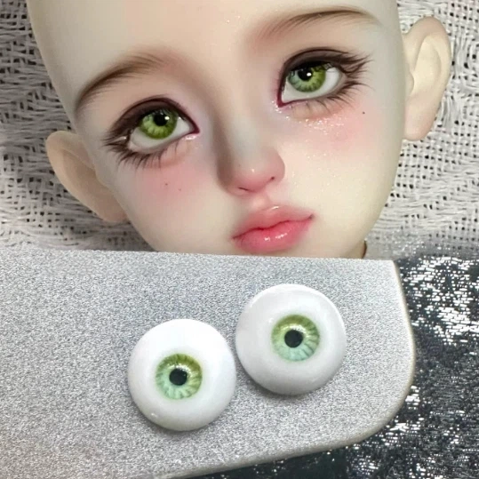 BJD Resin Eyes Grass Green 12mm 14mm 16mm Eyeballs for Ball-jointed Doll