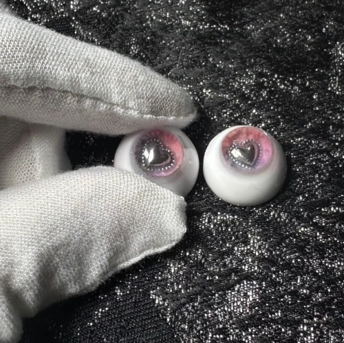 BJD Resin Eyes Heart Purple 12mm 14mm 16mm Eyeballs for Ball-jointed Doll