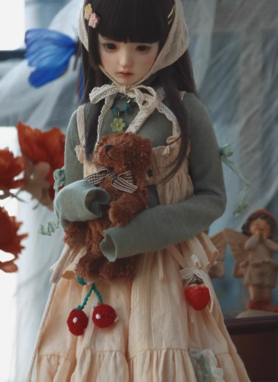 BJD Clothes Vintage Forest-style Dress for 1/4 1/3 Size Ball Jointed Doll