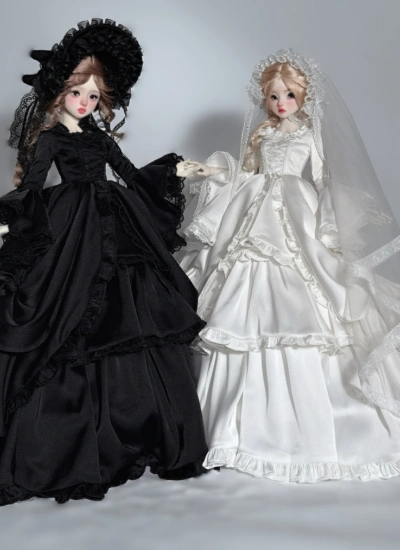 Youzitata BJD Clothes Wedding Dress for 1/4 Size Ball Jointed Doll