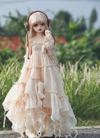 BJD Clothes Forest-style Strap Dress for 1/4 1/3 Size Ball Jointed Doll