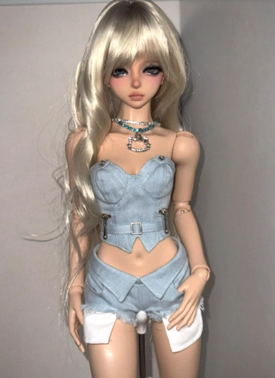 YEEVENTIDUE BJD Clothes Denim Shorts for Large MSD Size Ball Jointed Doll
