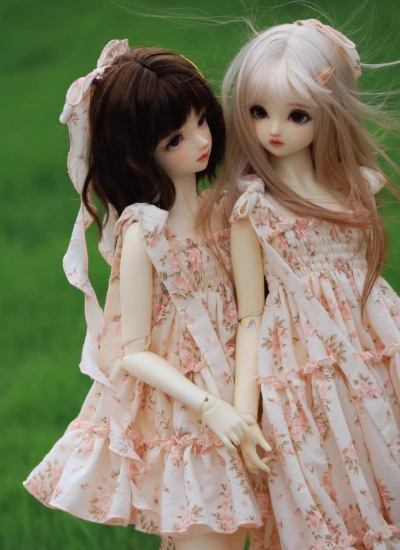BJD Clothes Floral Forest-style Strap Dress for 1/4 1/3 Size Ball Jointed Doll