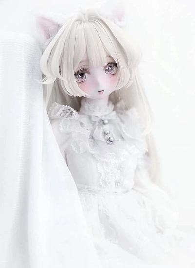 【期間限定1ヶ月】ドールフルセット 猫娘・美緒 綿綿体 女の子 42.6cm 球体関節人形 BJD