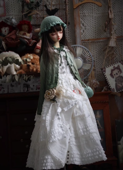 BJD Clothes Vintage Forest-style Dress for 1/4 1/3 Size Ball Jointed Doll