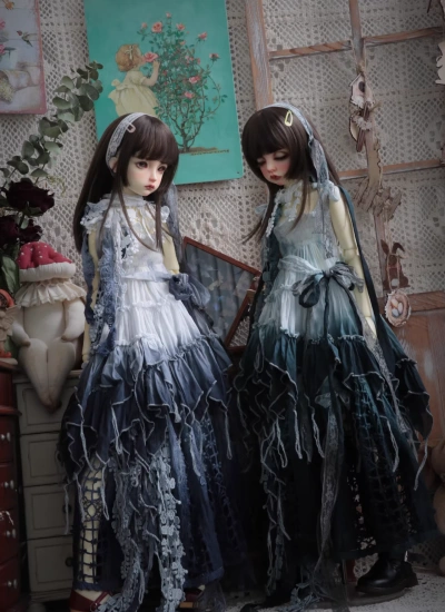 BJD Clothes Strap Dress for 1/4 1/3 Size Ball Jointed Doll