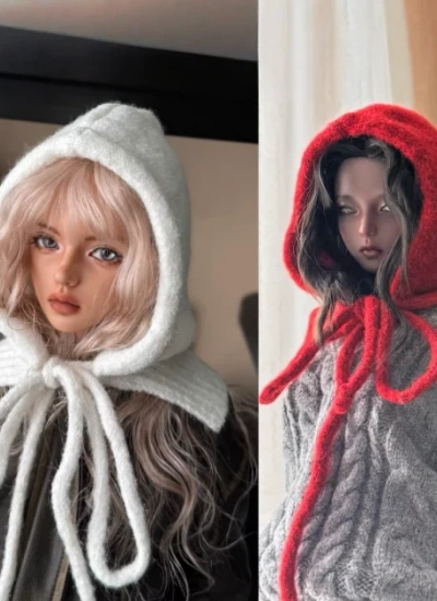 BJD Hat Red White Gray Fit for SD Girl Size Ball-jointed Doll