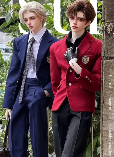 BJD Clothes Uniform Suit Collegiate Style for Loongsoul73/ID75/YC77 Size Ball Jointed Doll