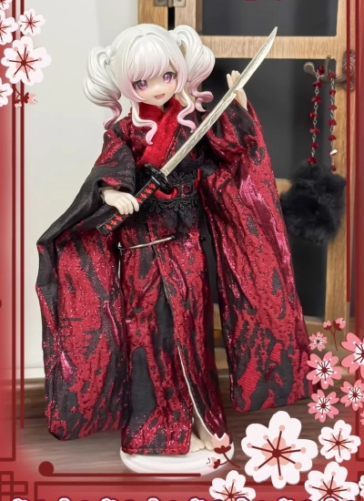 Da Fu BJD Clothes [Crimson Night] Dress Set for Azone 1/6/OB22/OB24 Size Ball-jointed Doll