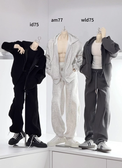 Anuo BJD Clothes Hoodie Joggers for 1/4 70cm 73cm ID75 YC77 Ball-jointed doll