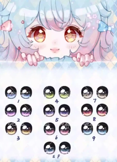 bjd cartoon eye Watery Candy [Wan Wan] eye for 14mm 16mm 18mm 20mm 22mm size ball jointed doll