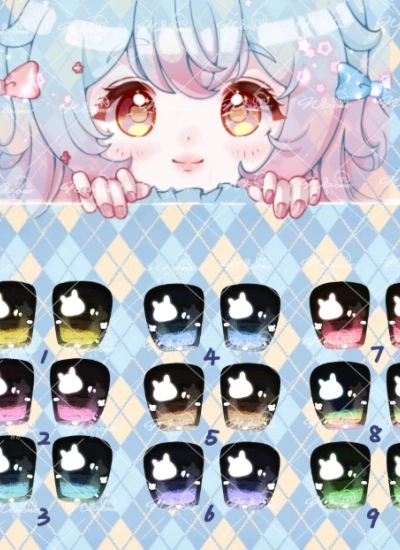 bjd cartoon eye Sweet Rabbit Sorbet [Wan Wan] eye for 14mm 16mm 18mm 20mm 22mm size ball jointed doll