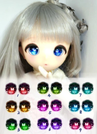bjd cartoon eye Starlight Butterfly Whisper [Wan Wan] for 14mm 16mm 18mm 20mm 22mm size ball jointed doll