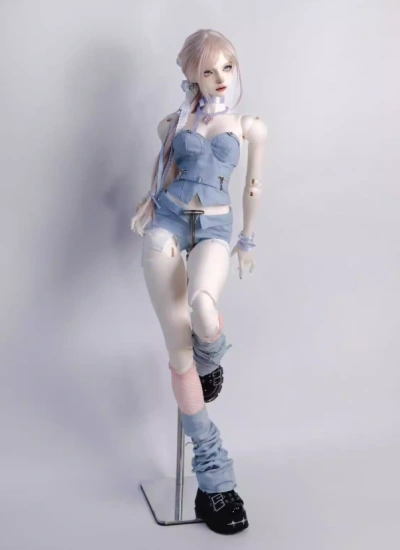 YEEVENTIDUE BJD Clothes Denim Bandeau and Denim Shorts for SD16/DZ70 Size Ball Jointed Doll