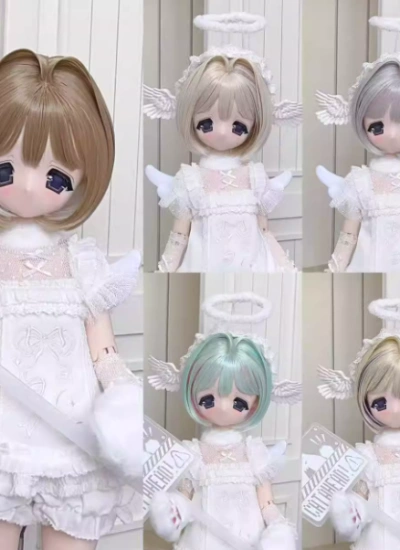 BJD Wig Girl Short Style Wig for SD/MSD/YOSD Size Ball Jointed Doll