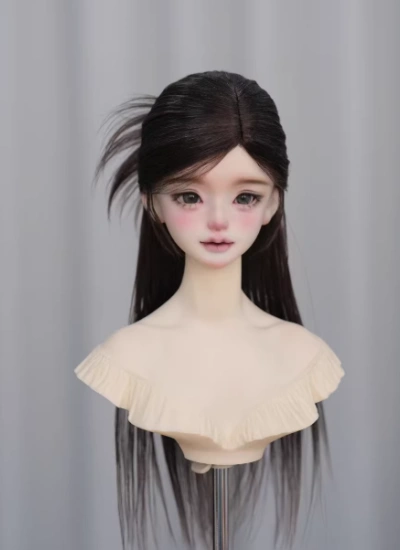 BJD Wig Brown Black Milk Tea Brown Long Hair for 1/6 1/4 1/3 Ball-jointed Doll