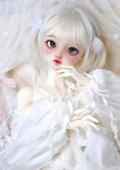 BJD Wig Brown White Golden Short Hair for 1/6 1/4 1/3 Ball-jointed Doll