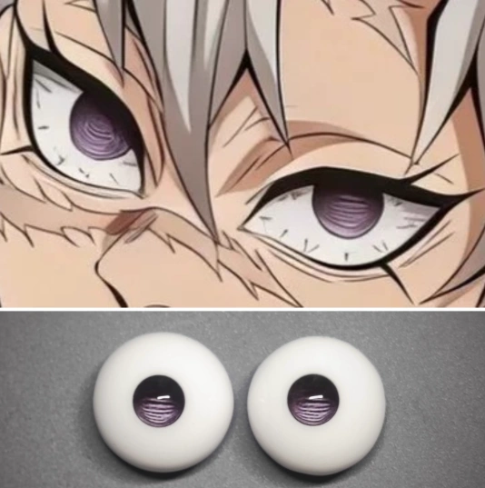 BJD Sanemi Shinazugawa-Demon Slayer 8mm 10mm 12mm 14mm 16mm 18mm eyeballs for ball-jointed doll