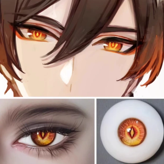 BJD Zhongli-Genshin Impact 8mm 10mm 12mm 14mm 16mm 18mm eyeballs for ball-jointed doll
