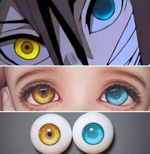 BJD Obanai Iguro-Demon Slayer 8mm 10mm 12mm 14mm 16mm 18mm eyeballs for ball-jointed doll