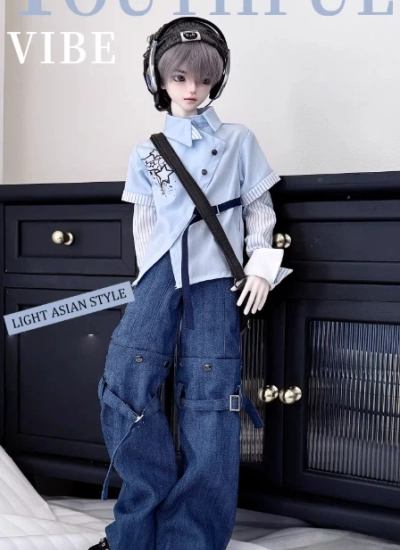 BJD Clothes Die Xv Blue Boy Suit for Large 1/4 Size Ball-jointed Doll