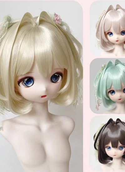 MQQ BJD Wig Style Hair for 1/4 1/3 Ball-jointed Doll