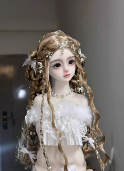You Ni BJD Light Brown Wig Long Style Hair for 1/3 1/4 1/6 Ball-jointed Doll