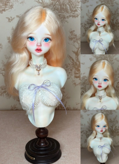 Bjd Wig Golden Mohair for MSD ball-jointed doll
