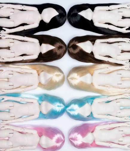 BJD Vinyl Rooted MSD Head + PVC YOSD Size Sugarcane Body Angel Body Ball-jointed Doll