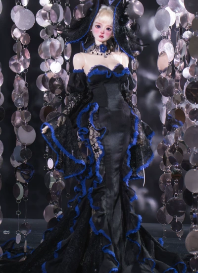 BJD Clothes【Moth】Hidden Night Dress Girl Suit for 1/4 1/3 Size Ball-jointed Doll