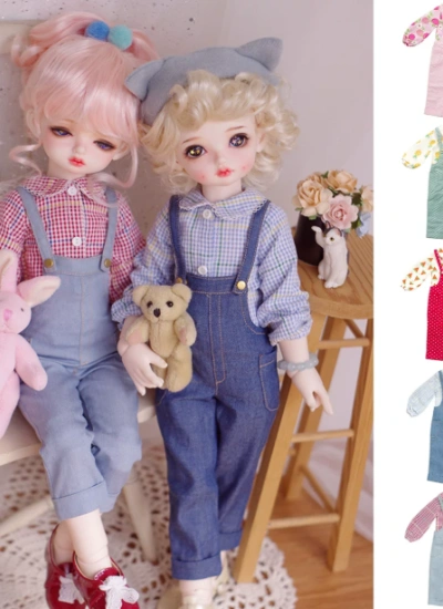 BJD Clothes Shirt Overalls for MSD/big baby Size Ball-jointed Doll
