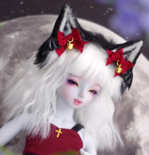 BJD Black Ears Magnetic Hair Clips for SD/normal 70 Ball-jointed doll