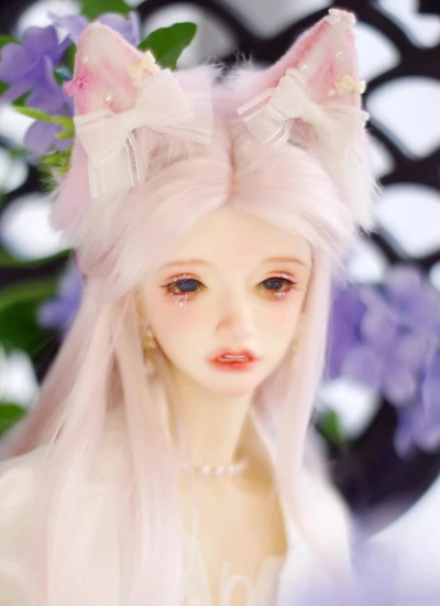 BJD Pink Ears Magnetic Hair Clips for SD/normal 70 Ball-jointed doll