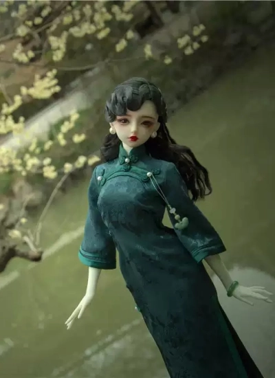 BJD Clothes [Night Whisper] Cheongsam Dress for 1/4 1/3 65cm Size Ball Jointed Doll