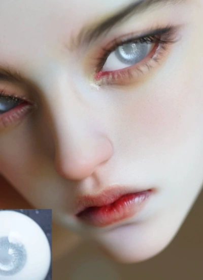 BJD Plaster Eyes Gray White 12mm 14mm 16mm 18mm eyeballs for ball-jointed doll