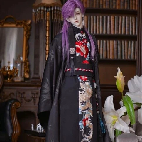 BJD Clothes [Loong Xiao] Cheongsam Chinese Ancient Style Dress for 1/3 70cm Size Ball Jointed Doll