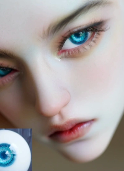 BJD Plaster Eyes Blue 12mm 14mm 16mm 18mm eyeballs for ball-jointed doll