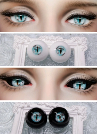 BJD Plaster Resin Vertical Pupil Eyes D01 14mm 16mm eyeballs for ball-jointed doll