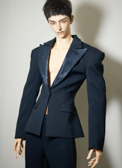 YEEVENTIDUE BJD Clothes Black Suit Set for DZ75 Size Ball Jointed Doll