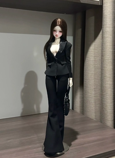 YEEVENTIDUE BJD Clothes Black Suit Set for MSD Size Ball Jointed Doll